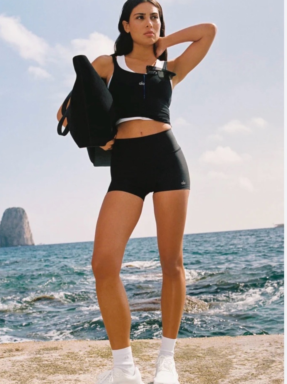 ALO Yoga High-Waist Black Bike Shorts